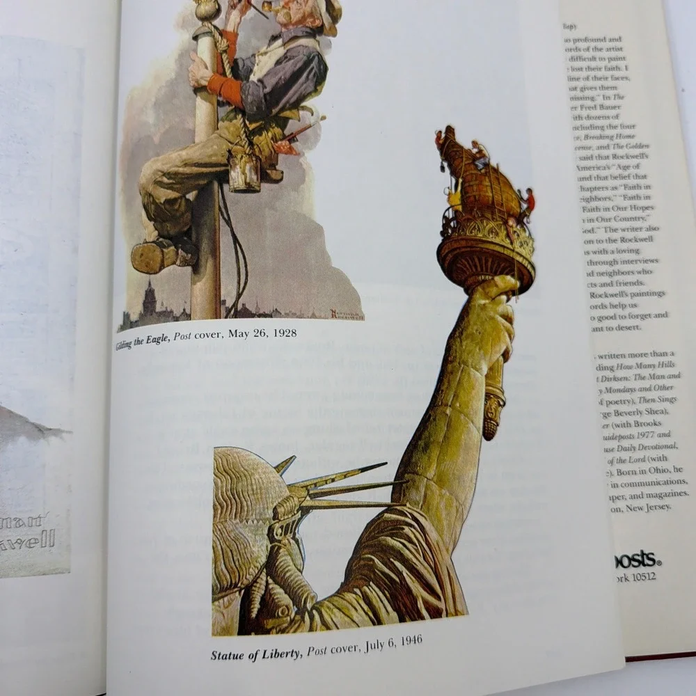 Norman Rockwell The Faith of America Hardcover Book Fred Bauer Guidepost Vintage